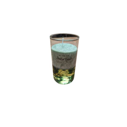 Scented Ice Flowers Candle - Green